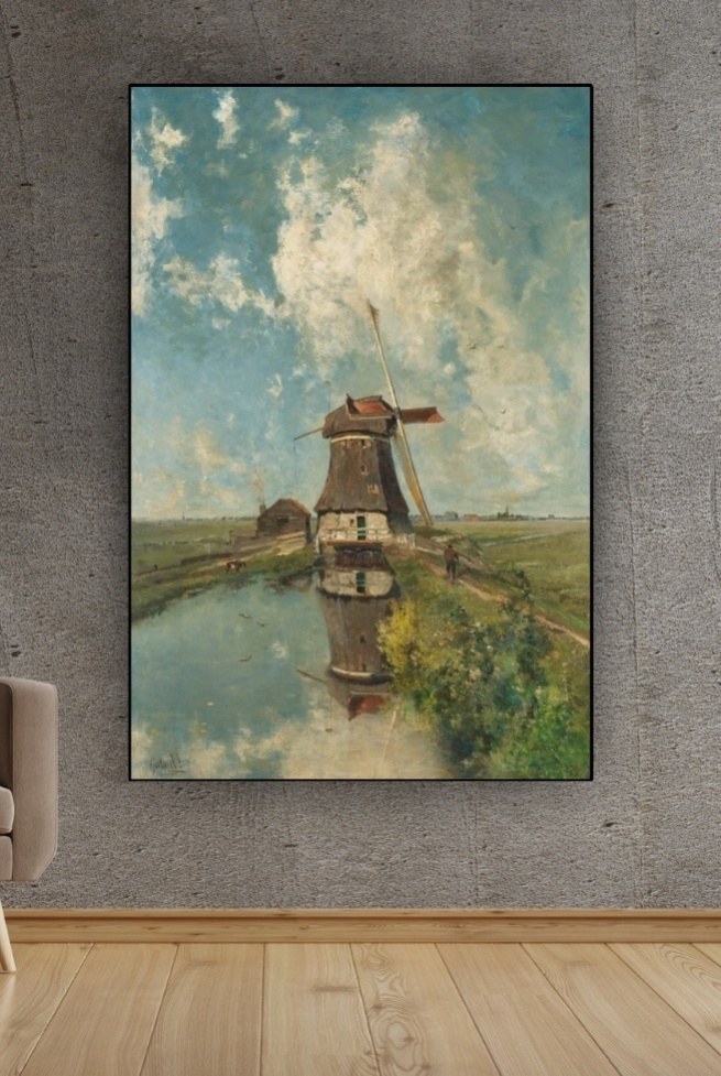 Hollandse meesters - Een molen aan een poldervaart