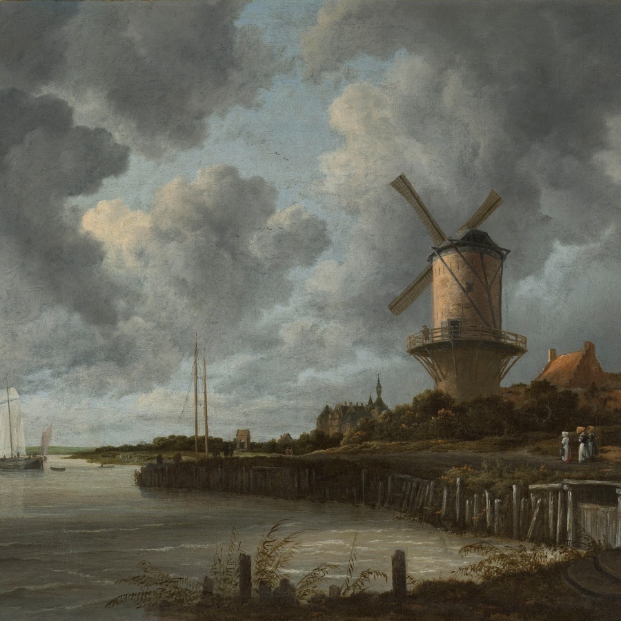 Hoofdafbeelding De molen bij wijk bij Duurstede - Jacob van Ruisdael 