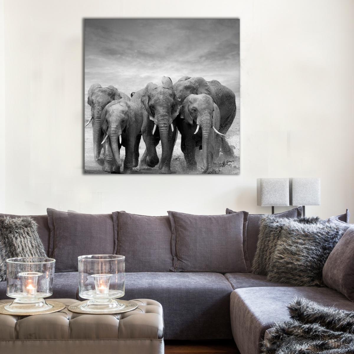Elephants herd 2