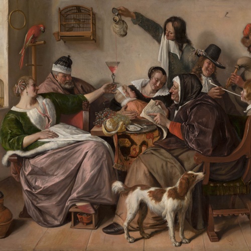 Soo voer gesongen, soo na gepepen - Jan Steen