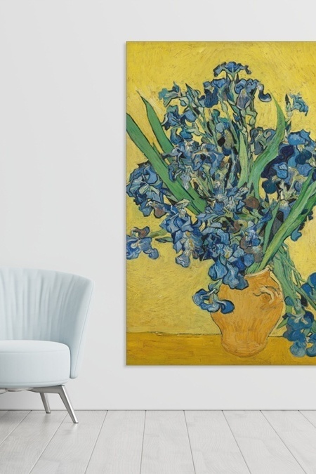 Irissen in gele vaas - Vincent van Gogh 2
