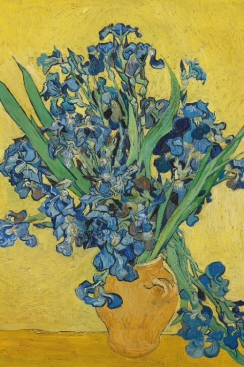 Irissen in gele vaas - Vincent van Gogh
