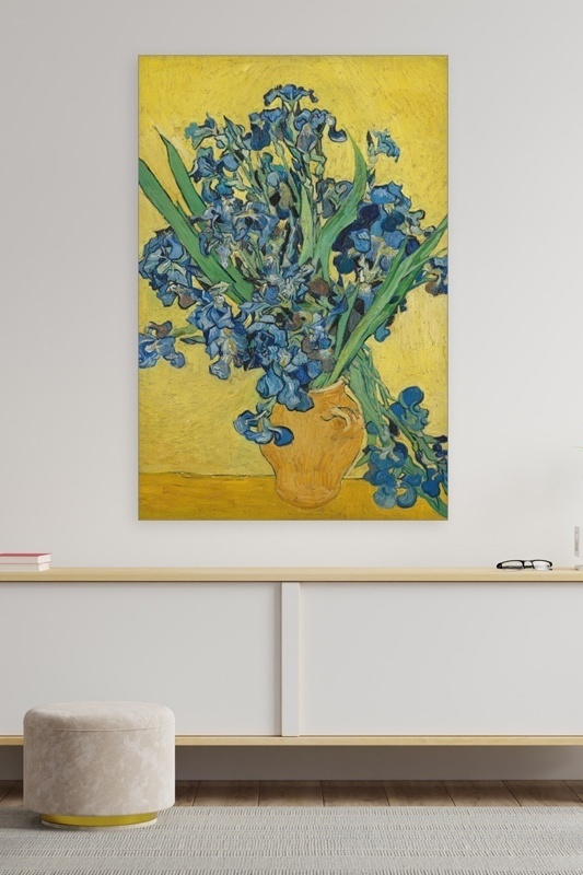 Irissen in gele vaas - Vincent van Gogh 3