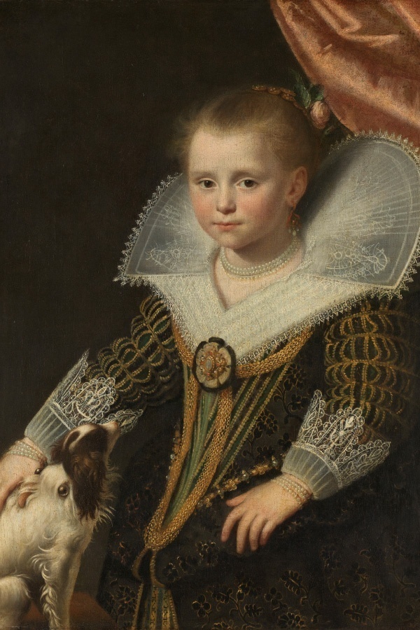 Portret van een meisje, bekend als 'Het prinsesje' - Paulus Moreelse 1