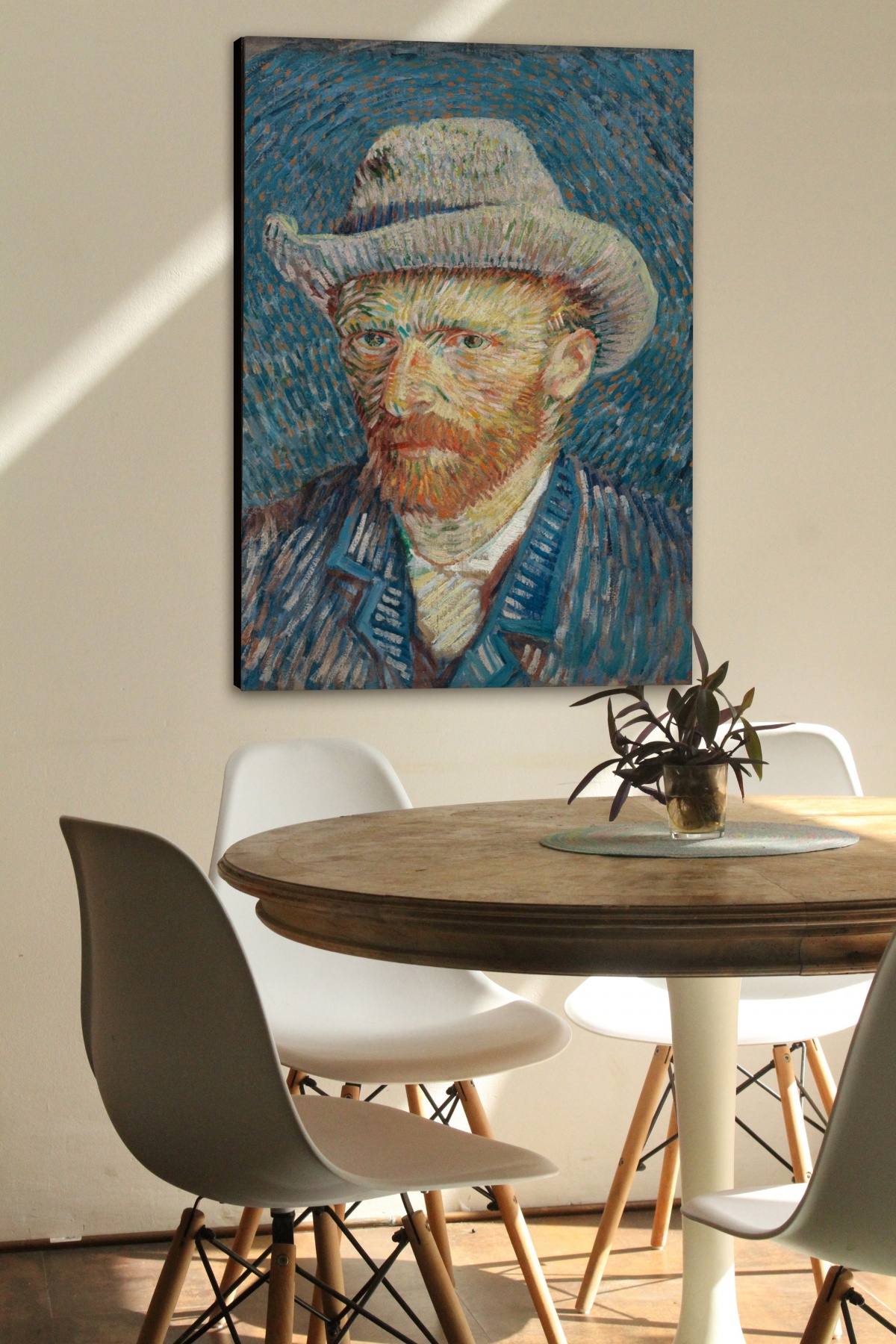 Zelfportret met grijze vilthoed - Vincent van Gogh 2